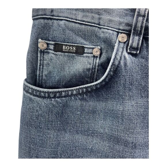 Hugo Boss Regular Fit Men's Jeans Straight Leg 36 x 32 Cotton Denim - Picture 3 of 9